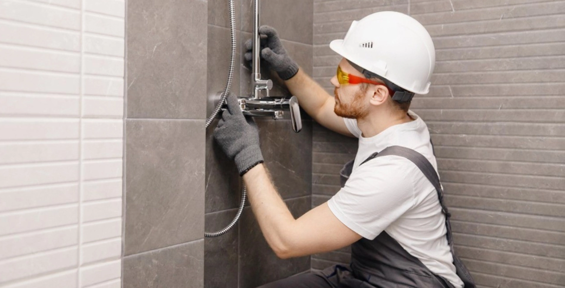 Modern bathroom sanitary installation