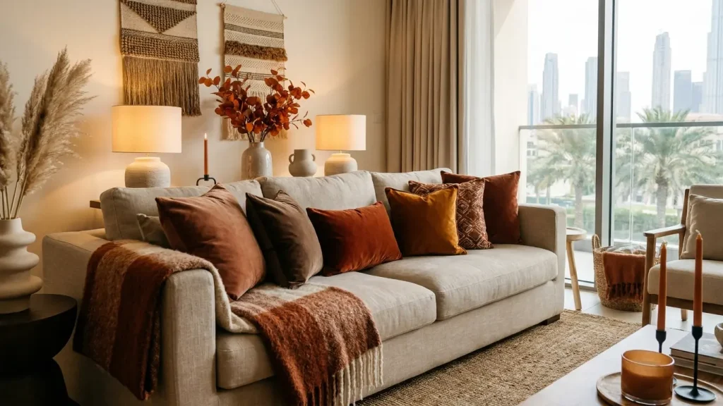 Autumn living trends Dubai for cozy interiors