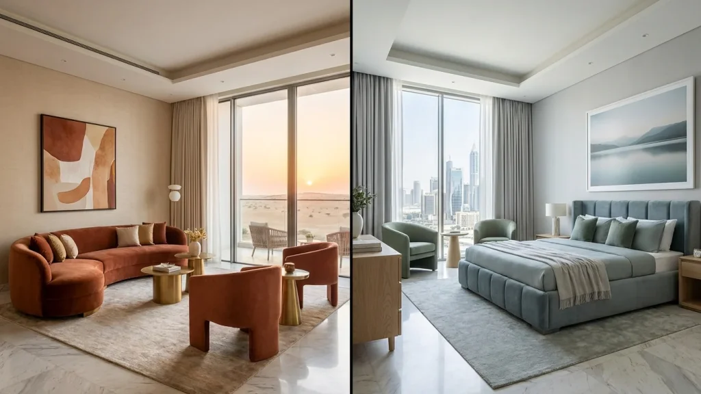 Color psychology in interior design Dubai homes