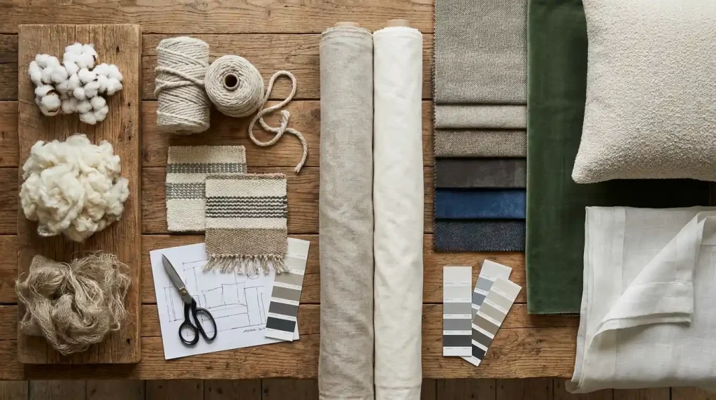 Balanced color palette in interior design