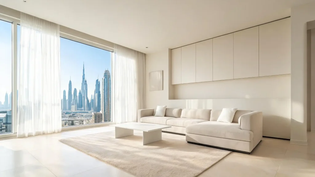 Minimalist home ideas Dubai for small apartments
